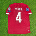 Liverpool 2019 20 Retro Kit Jersey – Virgil van Dijk – Back View
