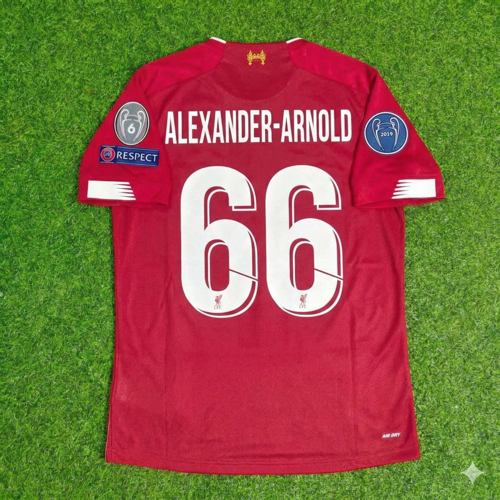 2019 Trent Alexander-Arnold Liverpool 20 Retro Football Jersey – Back View