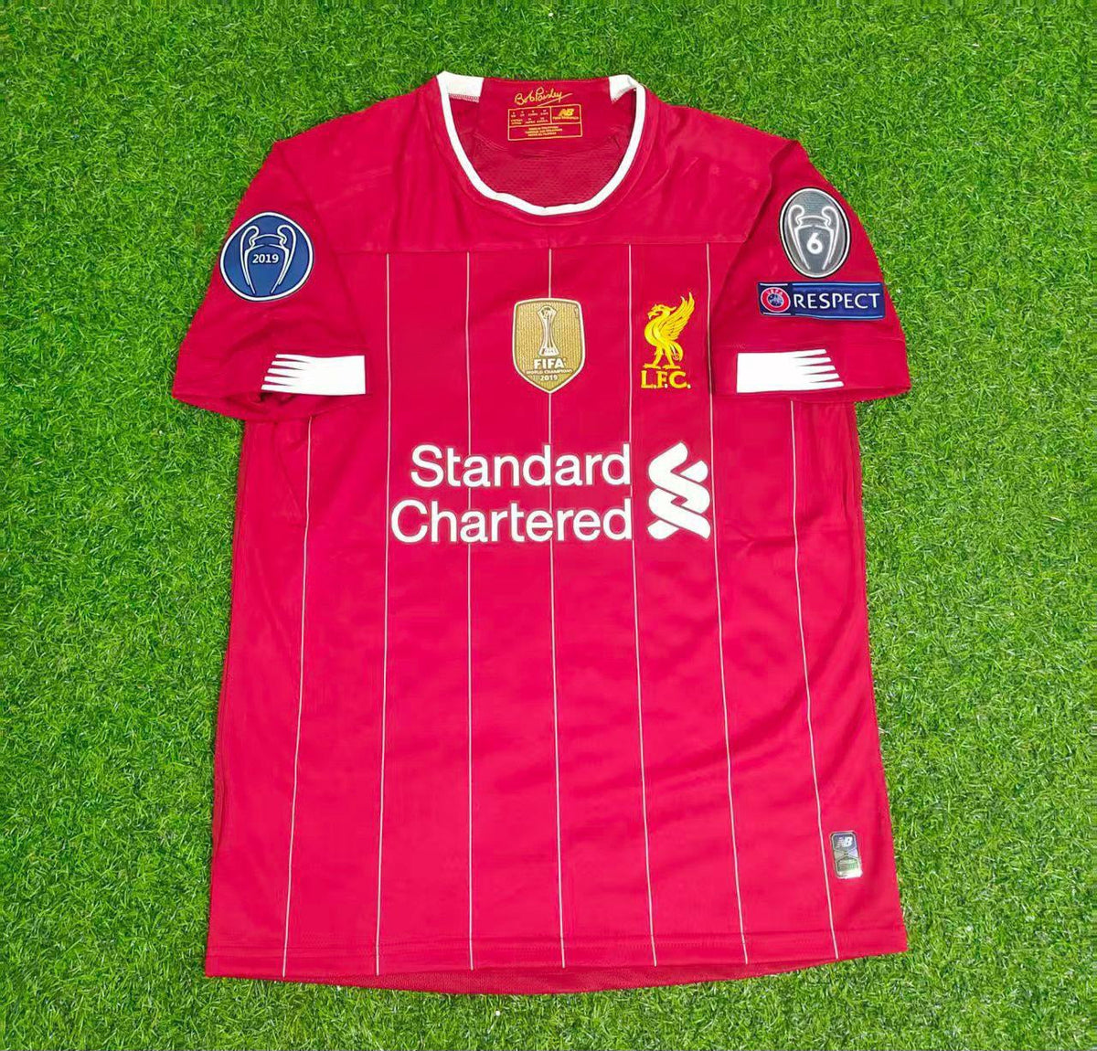 2019 Liverpool FC 20 Retro Football Jersey – Back View