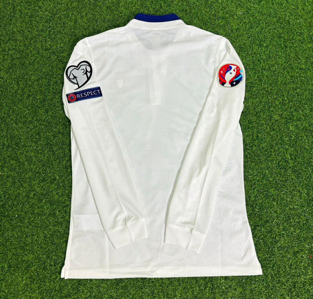 2016 Portugal EURO White Long Sleeve Retro Football Jersey – Front View