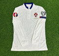 2016 Portugal EURO White Long Sleeve Retro Football Jersey – Back View