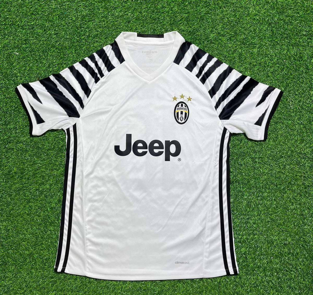 2016 Juventus 2017 Away White Retro Football Jersey – Back View