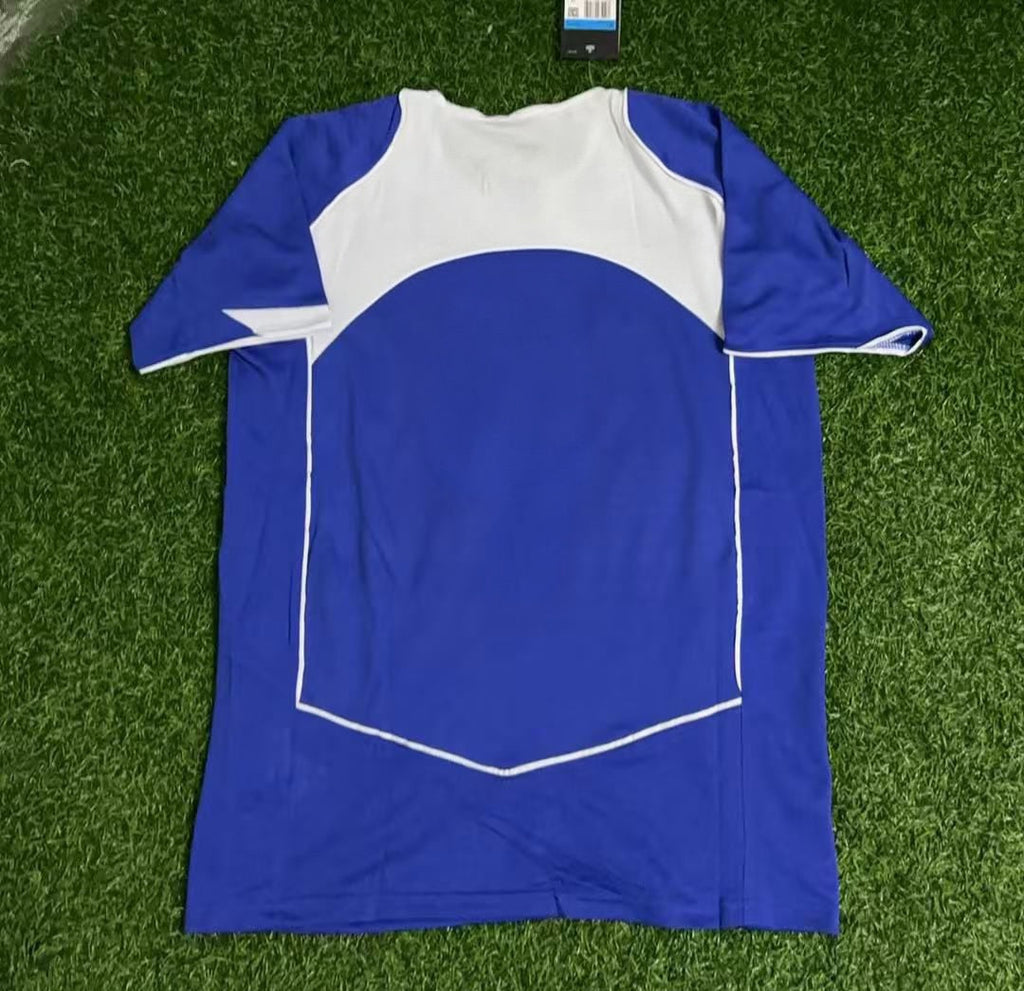 2004 Brazil Blue Retro Football Jersey Collection – Front View