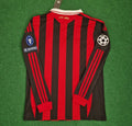AC Milan 2009 2011 Retro Long Sleeve Jersey – Back View