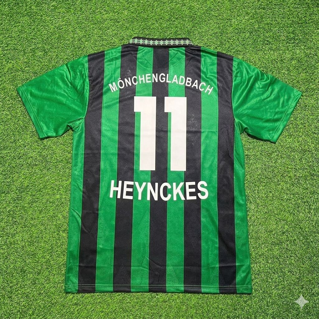 Jupp Heynckes #11 Borussia Mönchengladbach Retro Football Jersey – Back View