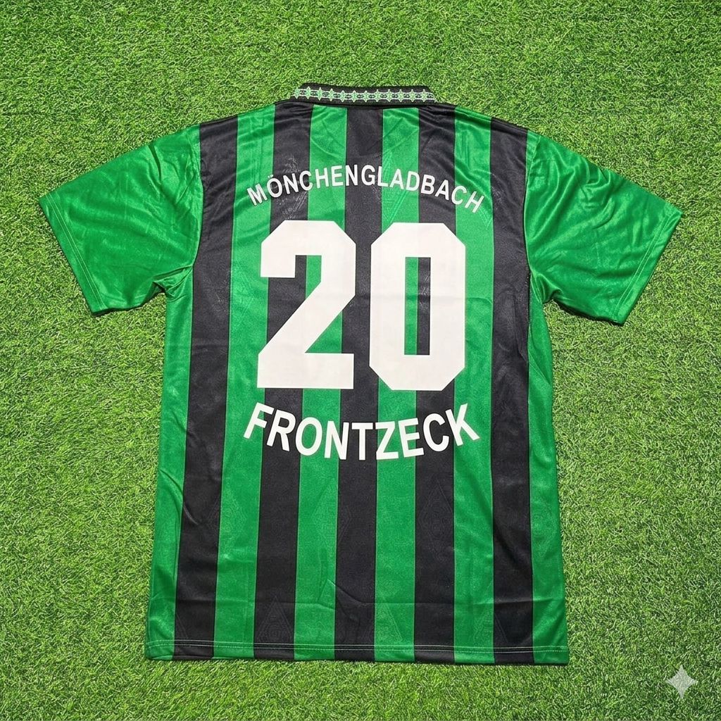 Michael Frontzeck #20 Borussia Mönchengladbach 1995 1996 Retro Jersey – Back View