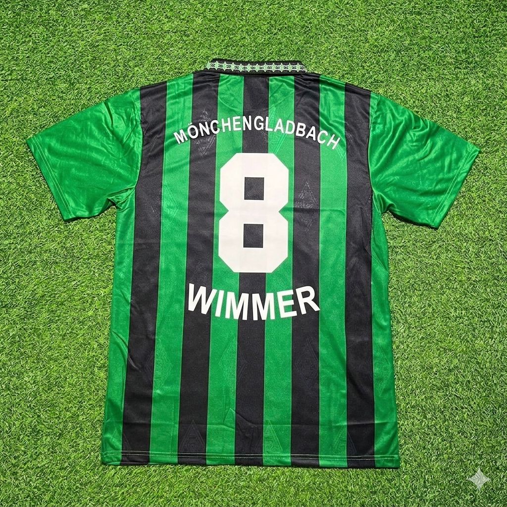 Herbert Wimmer #8 Borussia Mönchengladbach Retro Jersey – Back View