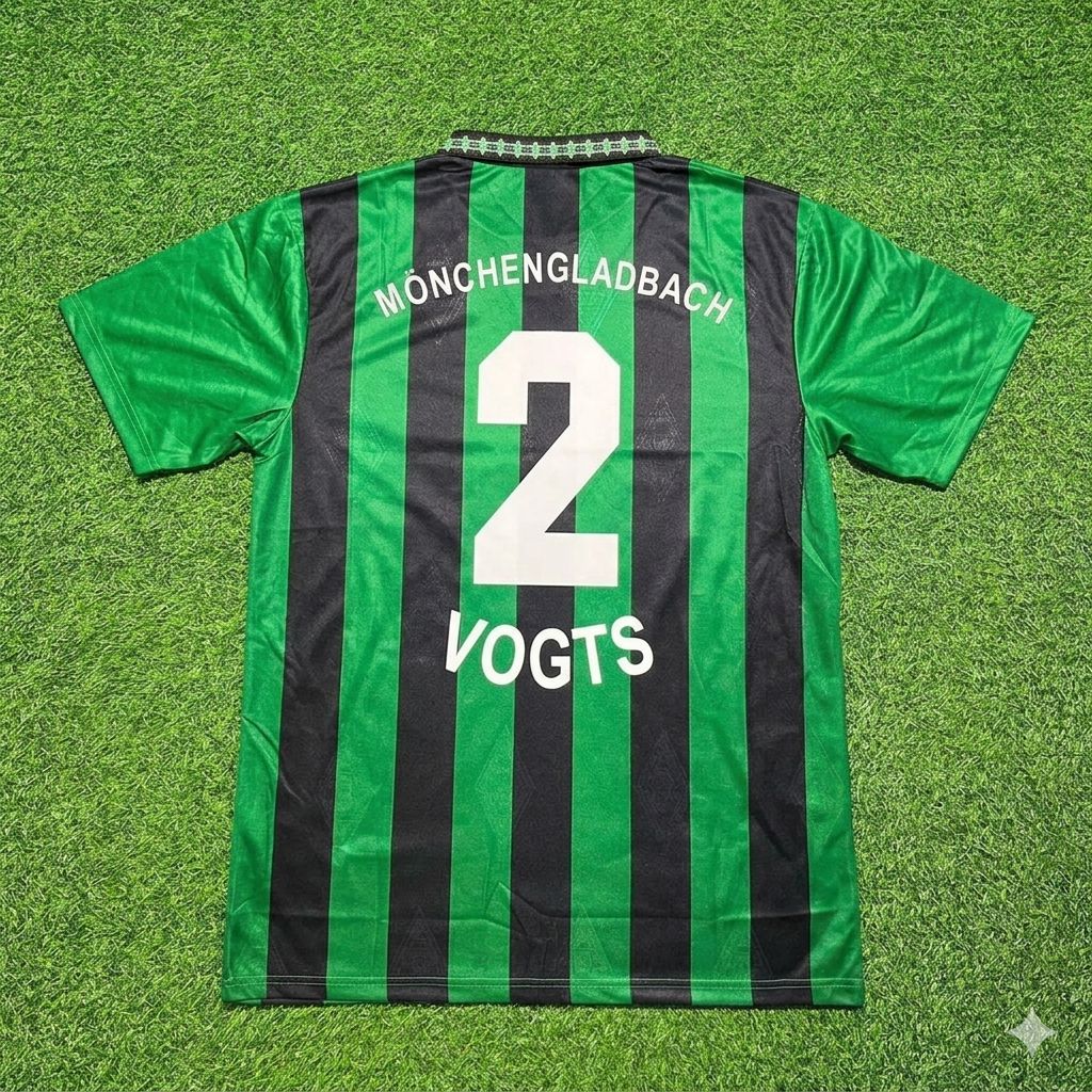 Berti Vogts #2 Borussia Mönchengladbach Retro Jersey – Back View