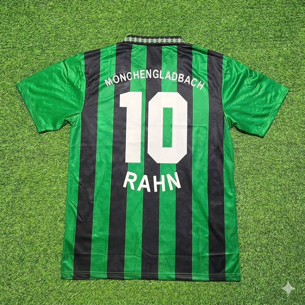 Uwe Rahn #10 Borussia Mönchengladbach Retro Football Jersey – Back View