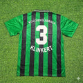 1995 Michael Klinkert #3 Borussia Mönchengladbach 1996 Retro Football Jersey – Back View