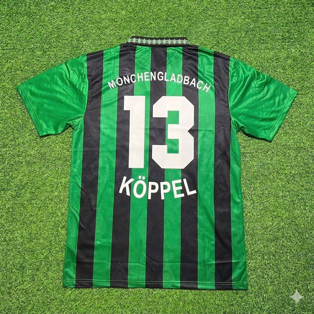 Horst Köppel #13 Borussia Mönchengladbach Retro Jersey – Back View