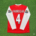 Arsenal 2006 2007 Home Long Sleeve Retro Jersey – Cesc Fabregas #4 – Back View