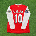 Arsenal 2006 2007 Home Long Sleeve Retro Jersey – William Gallas #10 – Back View