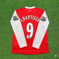 Arsenal 2006 2007 Home Long Sleeve Retro Jersey – Julio Baptista #9 – Back View