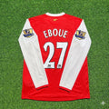 Arsenal 2006 2007 Home Long Sleeve Retro Jersey – Emmanuel Eboue #27 – Back View