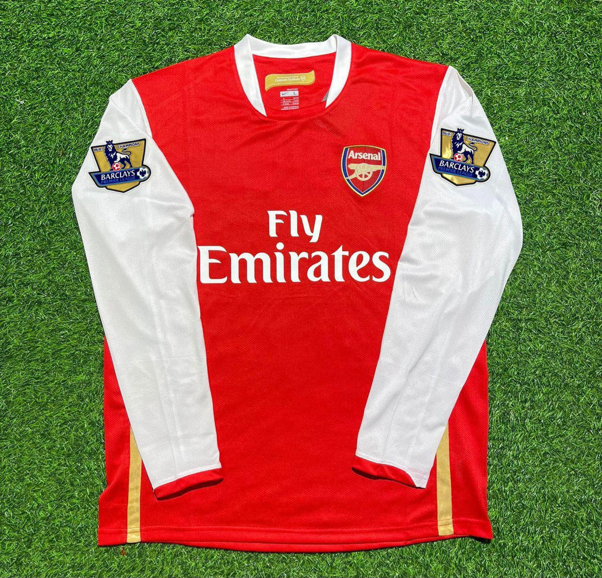 Arsenal FC 2006 2007 Home Long Sleeve Retro Jersey – Back View