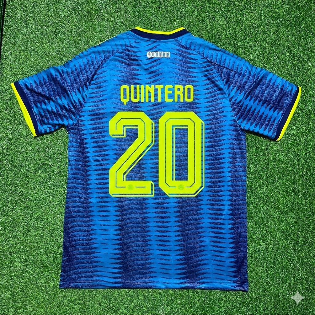 2026 Colombia World Cup Juan Quintero Away Football Jersey – Back View