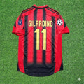 AC Milan Home Retro Football Jersey – Alberto Gilardino #11 – Back View