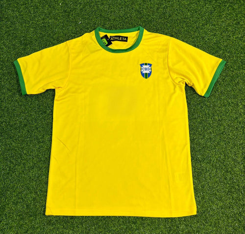 1970 Brazil World Cup Retro Home Football Jersey – Back View