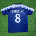 Eusebio Di Francesco Perugia Retro Blue Football Jersey – Back View