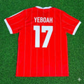Tony Yeboah Hamburger SV Red Retro Fußballtrikot Jersey – Back View