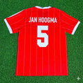 Nico-Jan Hoogma Hamburger SV Red Retro Fußballtrikot Jersey – Back View