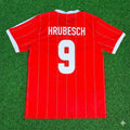 1982/83 Horst Hrubesch Hamburger SV Red Retro Fußballtrikot Jersey – Back View