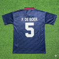 Frank de Boer #5 Ajax 1994 1995 Away Retro Football Jersey – Back View