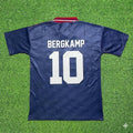 Dennis Bergkamp #10 Ajax Away Retro Football Jersey – Back View