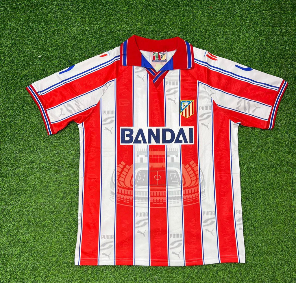 1996/97 Atletico Madrid Retro Football Jersey – Back View