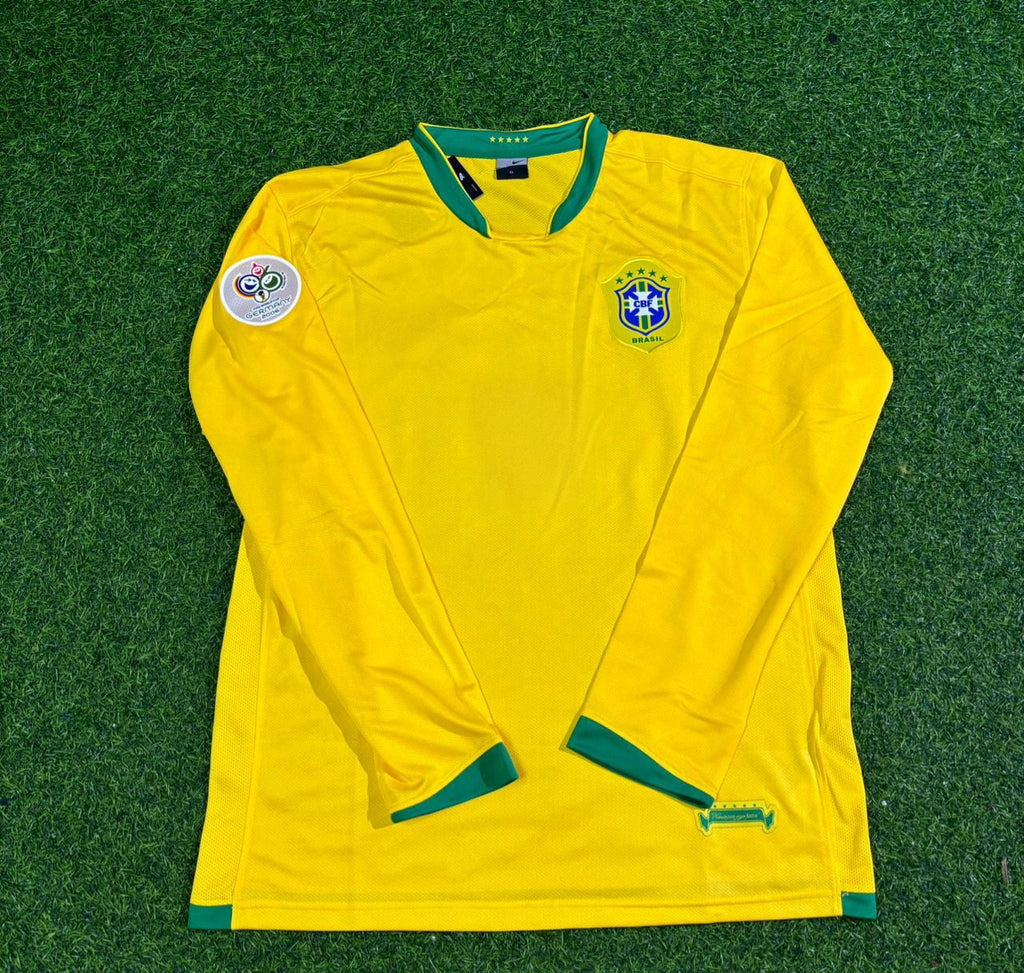2006 Brazil World Cup Long Sleeve Football Jersey – Back View