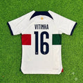 Vitinha Portugal 2022 World Cup Qatar Retro Jersey Trikoy – Back View