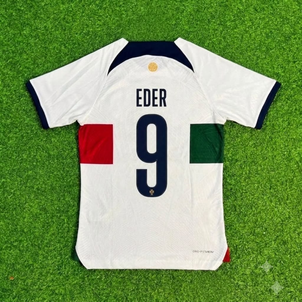 Eder Portugal Commemorative Retro Jersey – Back View
