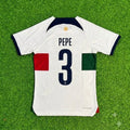 2022 Portugal World Cup Pepe Qatar Retro Football Jersey – Back View