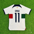 Simao Sabrosa Portugal Commemorative Retro Football Jersey – Back View