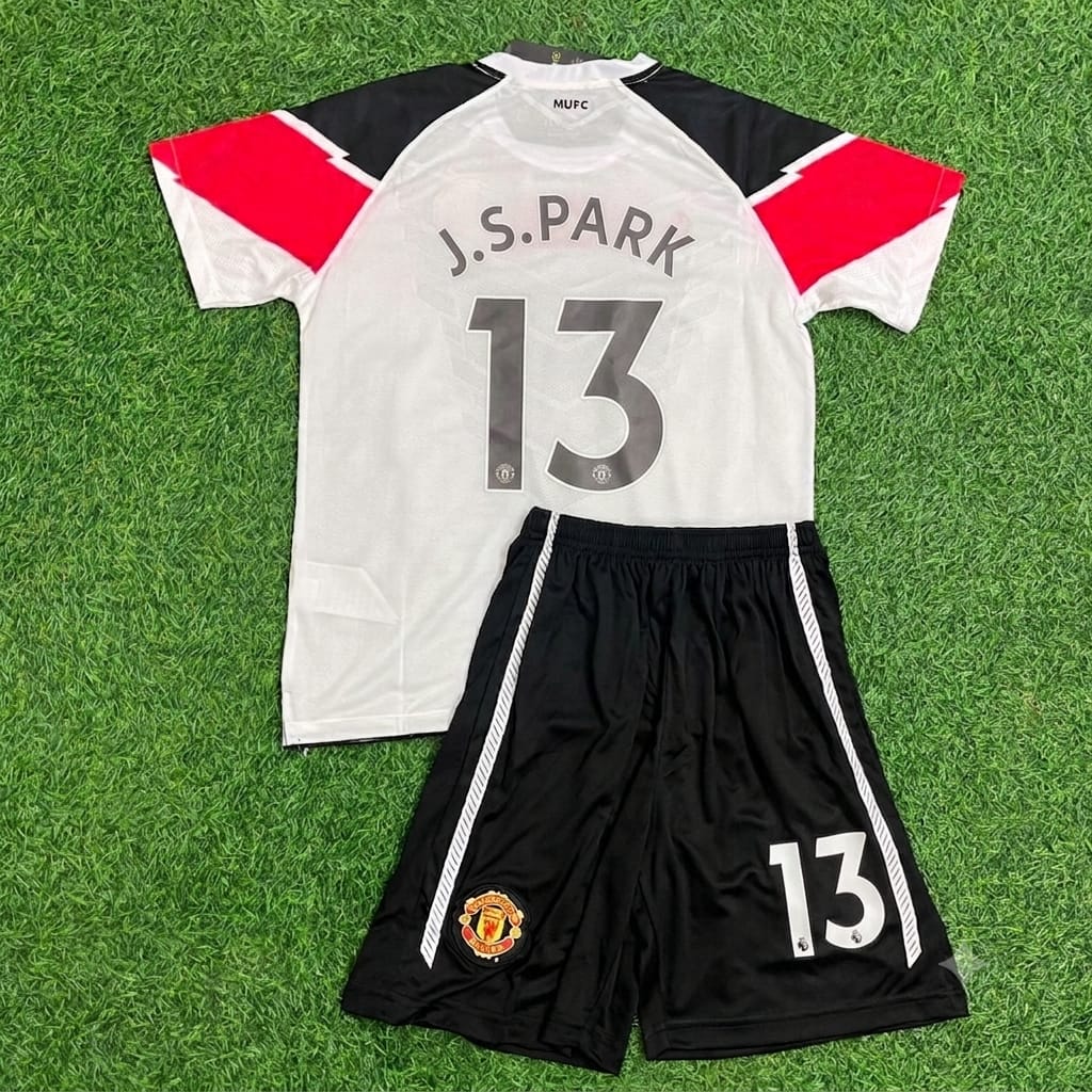 2011 Park Ji-sung Manchester United Champions League Final Kids Retro Football Jersey Collection – Back View