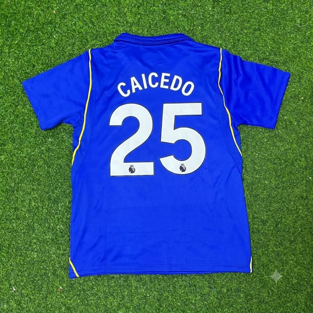 Moisés Caicedo Chelsea 2027 Home Blue New Season Football Jersey – Back View