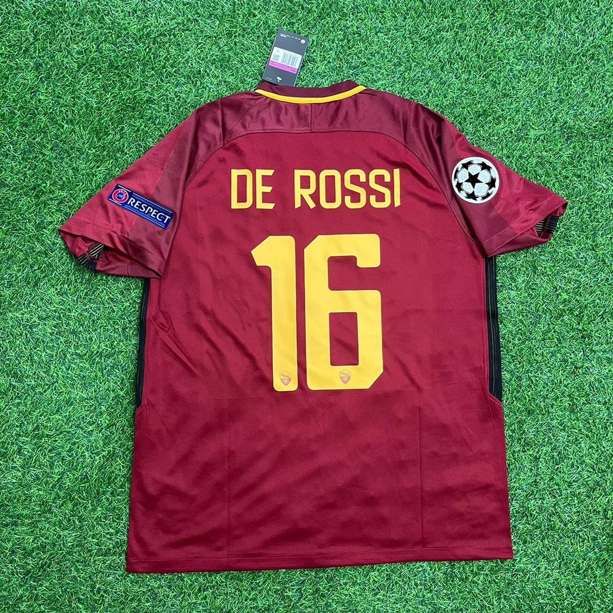 Daniele De Rossi 2016-17 Final Retro Football Jersey – Back View