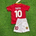 Francesco Totti Home 2002-03 Home Kinder Kids – Kit Jersey – Back View