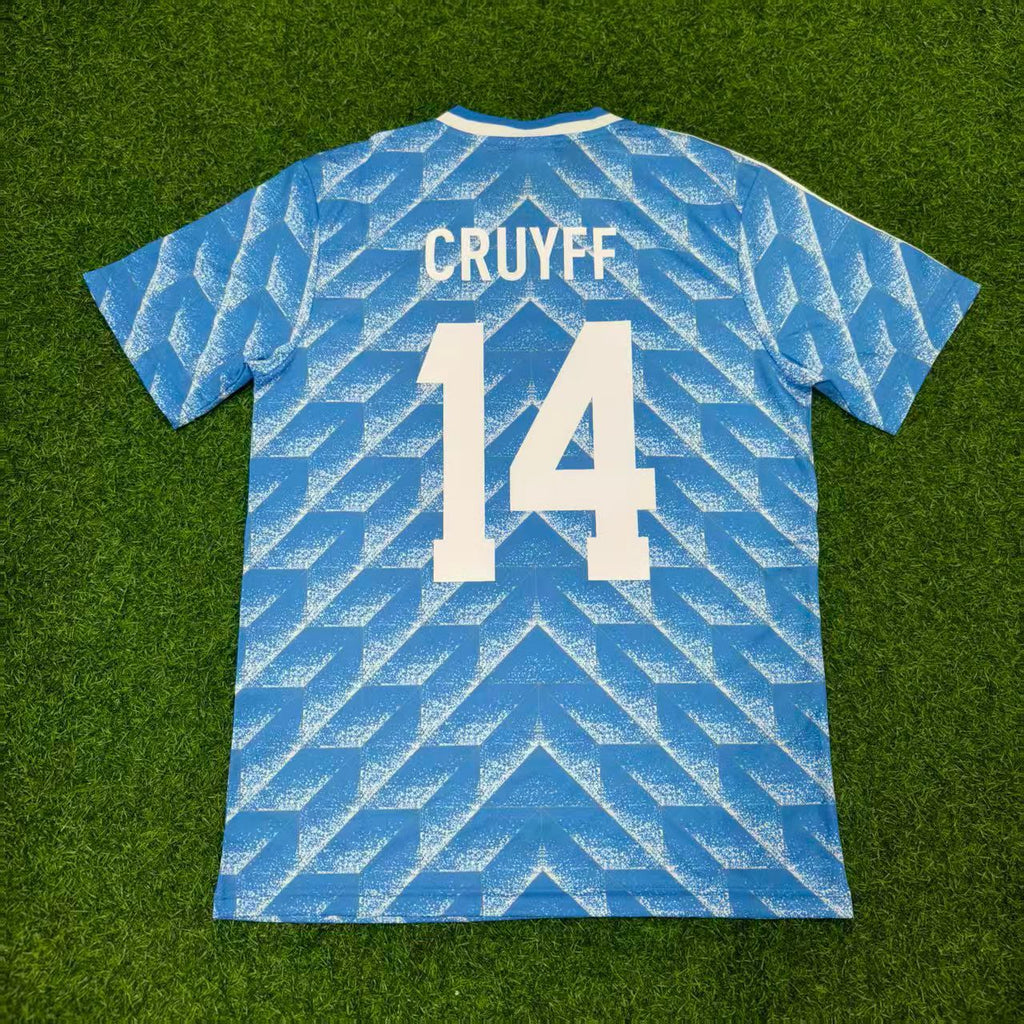 Johan Cruyff Retro Home Retro Football Kit – Back View