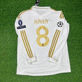 Kaka Leite Retro Home Retro Long Sleeve Football Kit – Back View