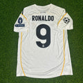 Cristiano Ronaldo 2009 First Year Home Retro White Football Jersey – Back View