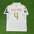 Sergio Ramos 2011-2012 Golden Font Jersey – Back View