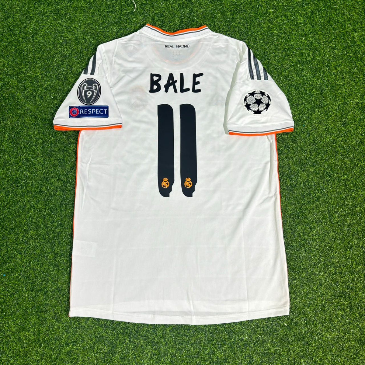 Gareth Bale 11- 2014 FINAL Home White Jersey – Back View
