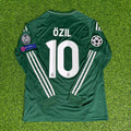 Mesut Ozil Madrid 2012-2013 Champions League Green Long Sleeve Jersey – Back View