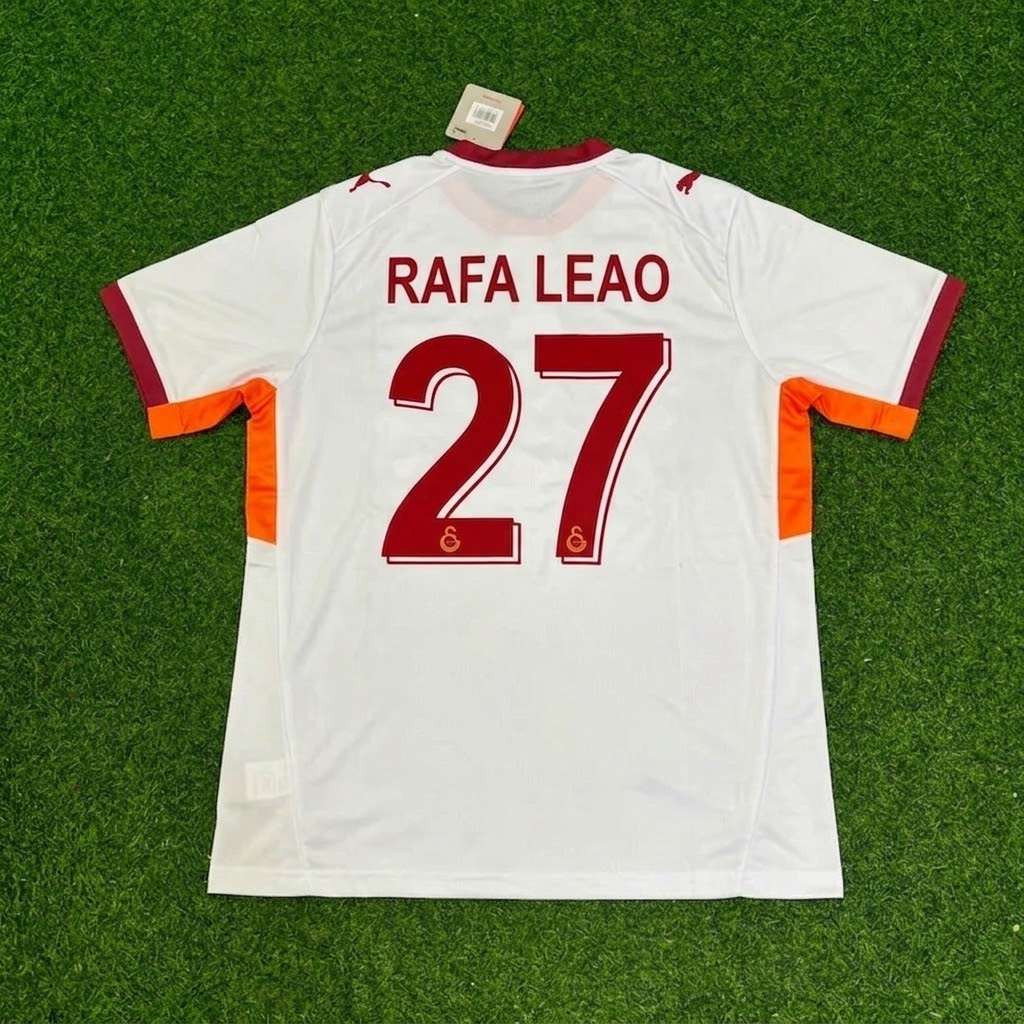 Rafa Leao Galatasaray Away 2026 New Season Football Jersey – Back View