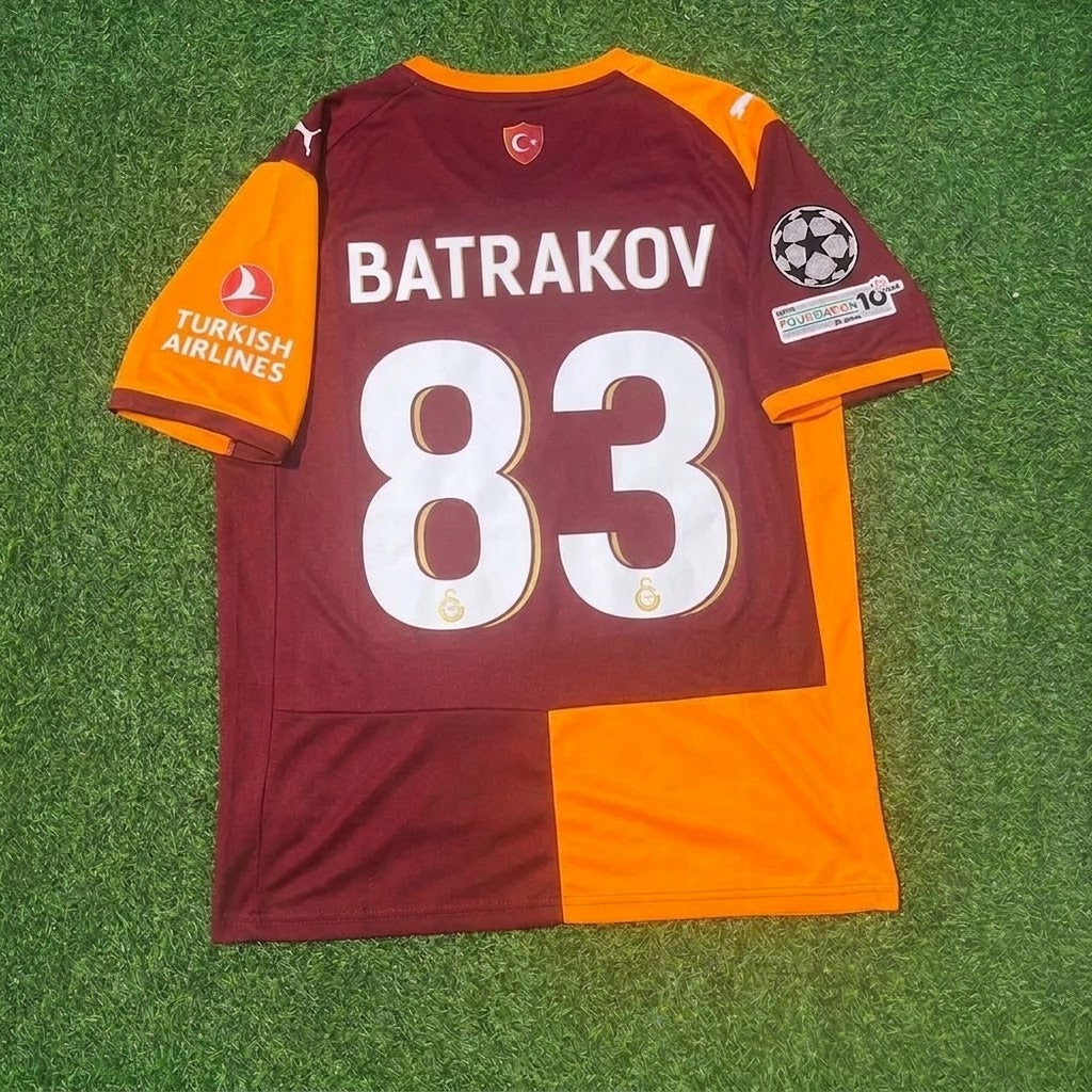 Aleksey Batrakov Galatasaray 2026-2027 Champions League Football Jersey – Back View