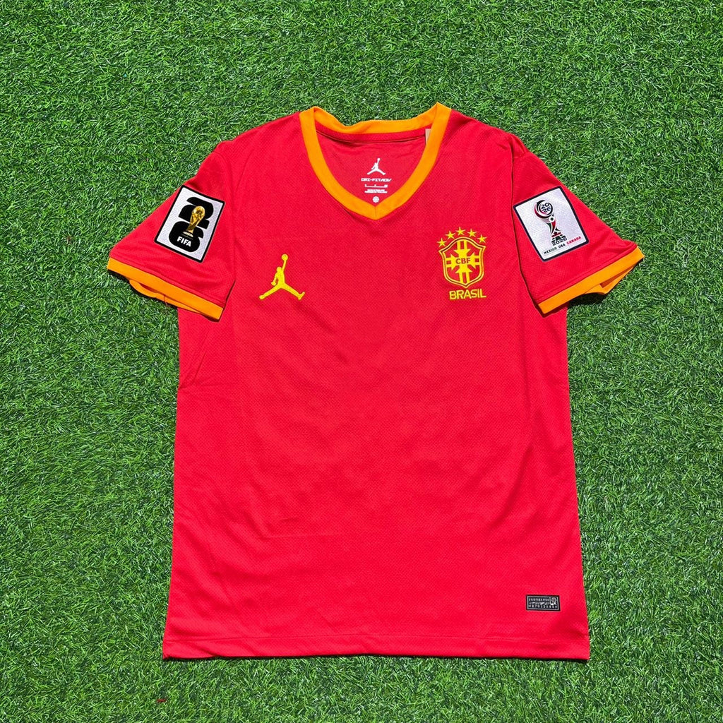 Brazil 2026 World Cup Red Jersey – Detailed View