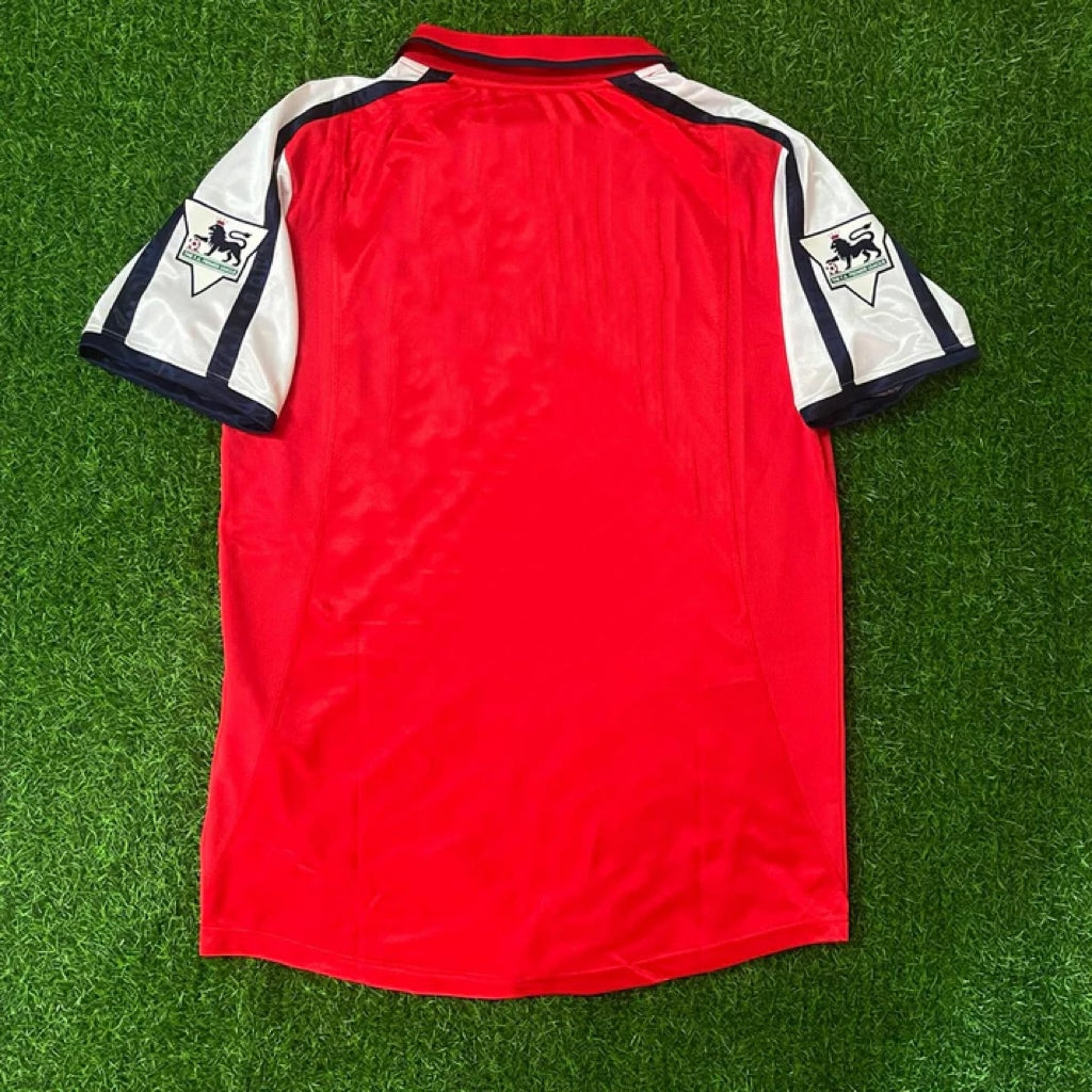 Arsenal 1999/02 Red White Retro Jersey – Front View