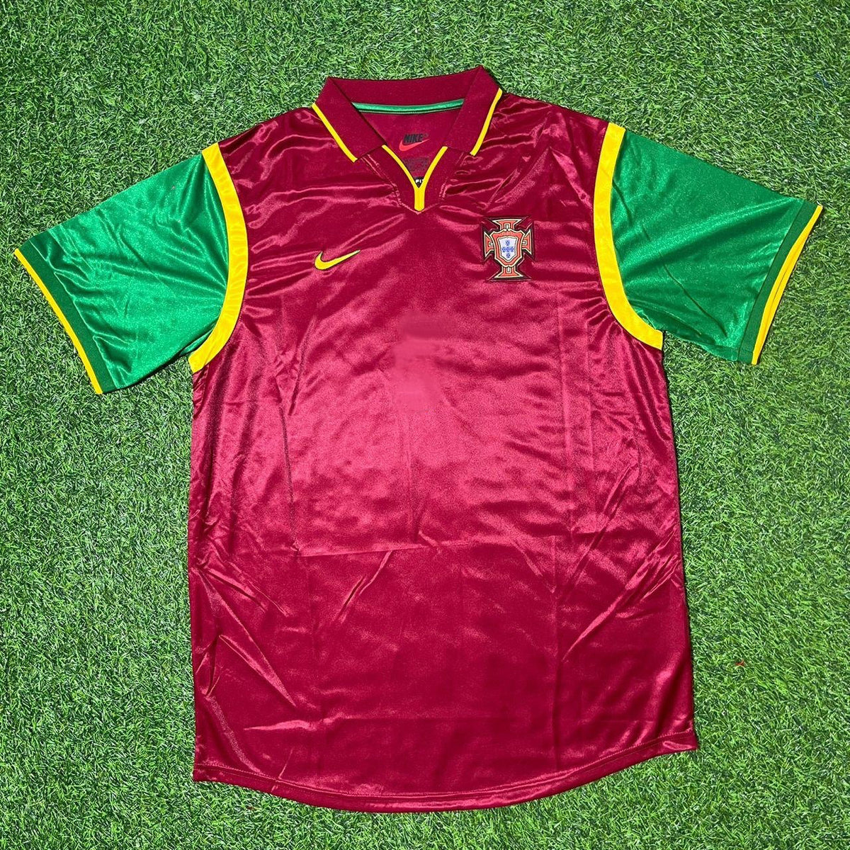 1998 Portugal World Cup Abel Xavier #2 Retro Football Jersey – Front View